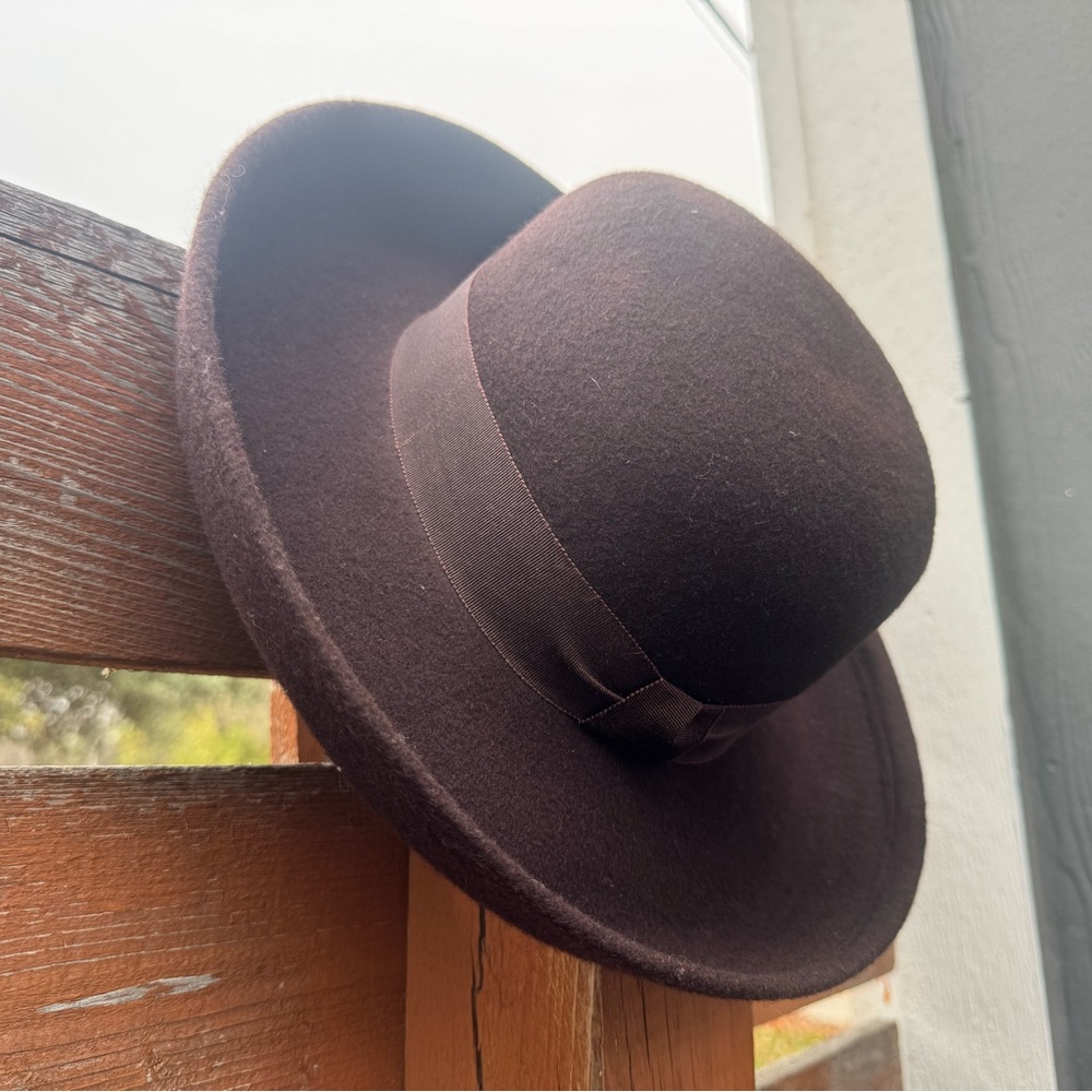 Vintage Street Smart Wool by Betmar in Chocolate Brown